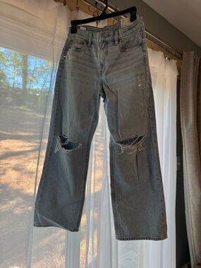 American Eagle Stovepipe Jeans 2 26W High Rise Jeans Strigid Jeans SEE DETAILS
